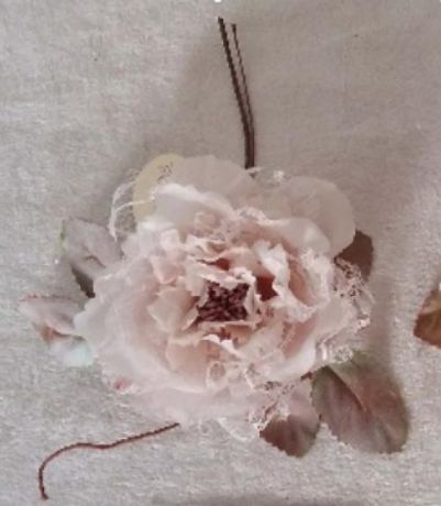 Декоративный цветок, Роза, 9 см, розовый
