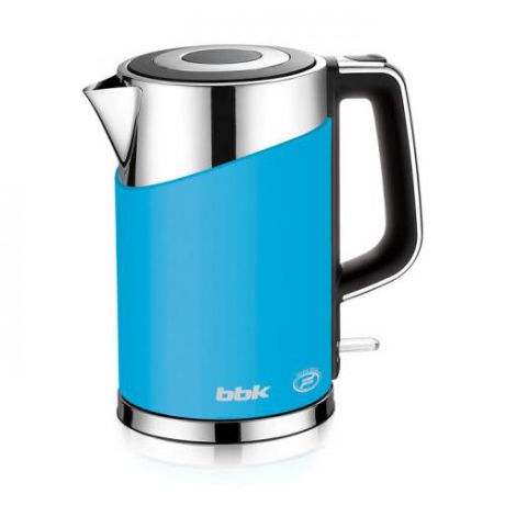 Чайник электрический bbk, 2200W, 1,7 л, голубой