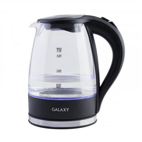 Чайник электрический GALAXY, 2200W, 1,7 л, черный
