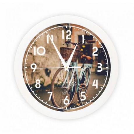 Часы настенные ВЕГА, Рэтро велосипед, 29 см