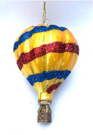 Елочная игрушка, Воздушный шар, 11*7 см