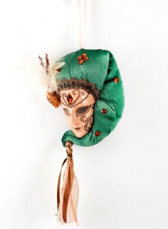 Елочная игрушка, Венецианская маска, 22 см