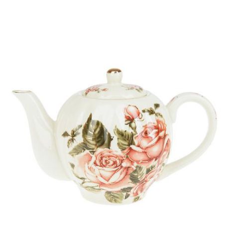 Чайник заварочный Best Home Porcelain, Рубиновые розы, 1 л