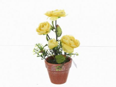 Декоративный цветок Gloria Garden, Розы желтые, 13*14,5*23,5 см