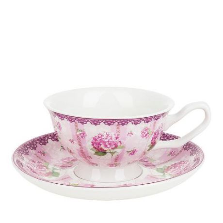 Чайный набор Nouvelle, Розовая гортензия, 4 предмета