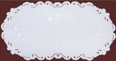 Салфетка декоративная SANTALINO, 120*60 см, белый, с узором