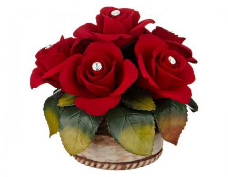 Декоративное украшение NAPOLEON, Корзинка с розами, 16*15 см