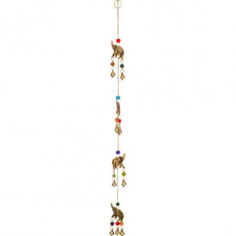 Декоративное украшение Arti-M, Слоны, 60 см, с колокольчиками