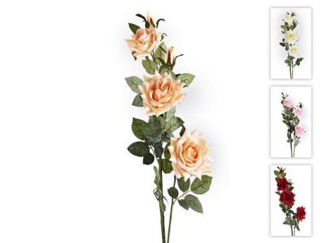 Декоративные цветы Gloria Garden, Ветка розы, 117 см