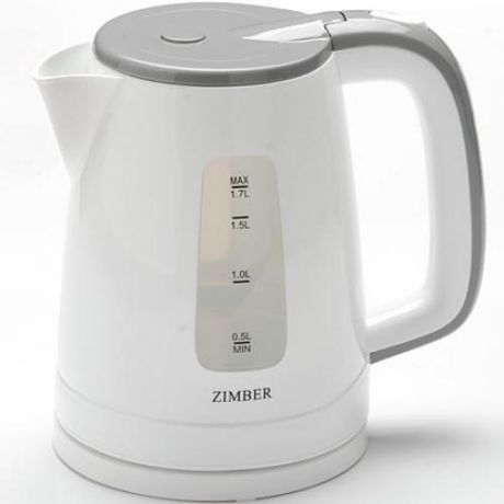 Чайник электрический ZIMBER, 2200W, 1,7 л, серый