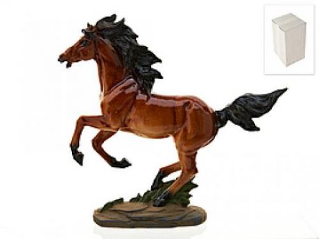 Фигурка декоративная ENS, Рыжий конь, 25,5*27 см