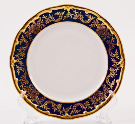 Набор обеденных тарелок WEIMAR, Ювел синий, 22 см, 6 предметов