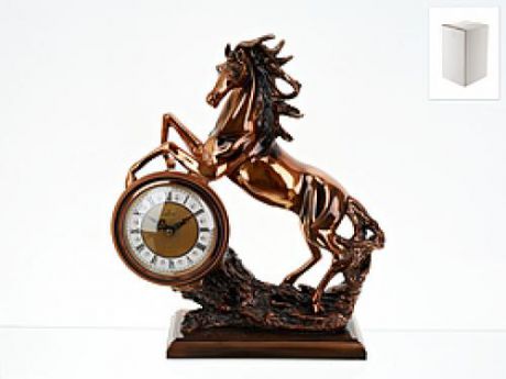 Часы настольные ENS, Бронзовый конь, 36*13*42 см
