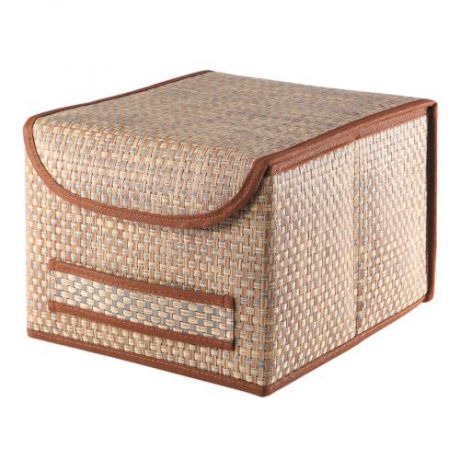 Коробка для хранения CASY HOME, 25*20*27 см, коричневый