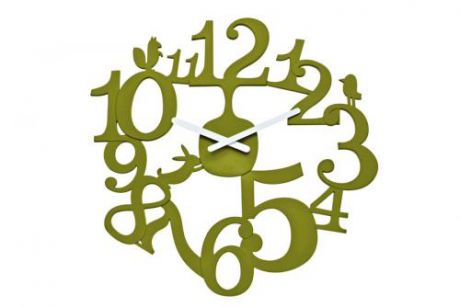 Часы настенные koziol, PIP, 45 см, зеленый