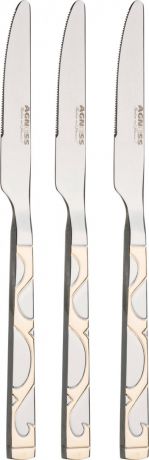 Набор столовых ножей AGNESS, 23 см, 3 предмета