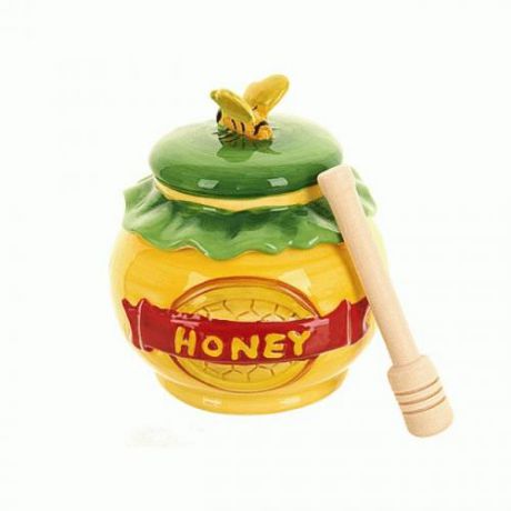 Банка для меда ENS, Honey, 280 мл, 10,5 см, с ложкой