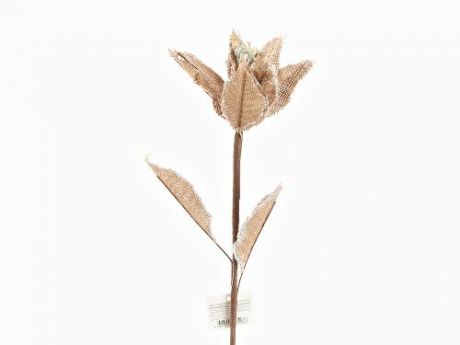 Декоративный цветок Monte Christmas, Пуансетия, 66 см, бежевый