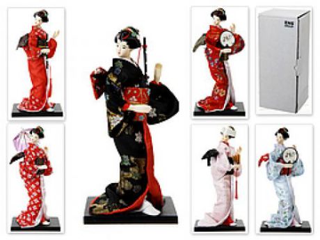 Фигурка декоративная ENS, Японка в кимоно, 6,5*9*19 см