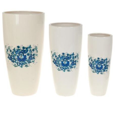 Набор декоративных ваз Polystar Collection, Орнамент, 3 предмета