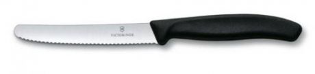 Нож для томатов VICTORINOX, SwissClassic, 11 см, черный