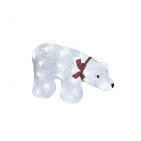 Фигурка светодиодная «Белый медведь» 23x36,5см (07954) ULD-M3423-040/STA