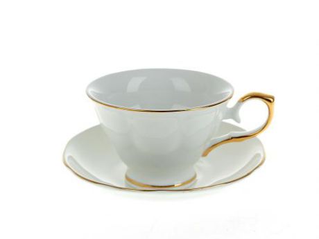 Чайный набор Best Home Porcelain, Золотой каприз, Белый танец, 4 предмета