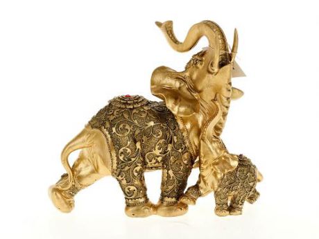 Фигурка декоративная ENS, Золотой слон, 26*10,5*23 см