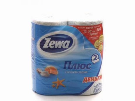 Туалетная бумага Zewa Plus голубая 2х-сл.4рул.по30м/24шт/144053