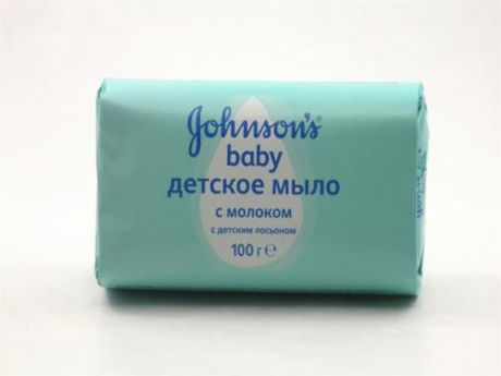 J and J Baby Мыло с экстрактом молока 100гр./72шт/6777601