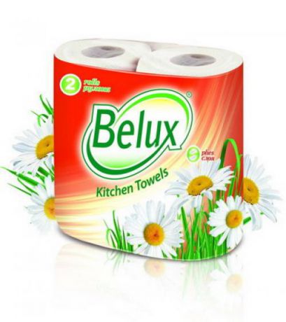 Полотенца бумажные Belux, 12 рулонов
