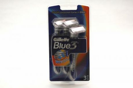 Набор бритвенных станков Gillette, Blue3, 3 шт