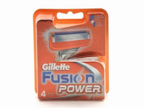 Сменные кассеты для станка Gillette, Fusion Power, 4 шт