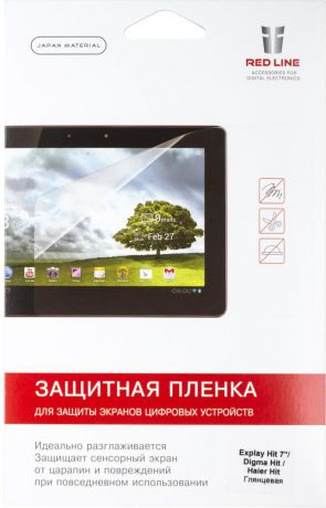 Защитная пленка Red Line для планшета Hit 7" (глянцевая)