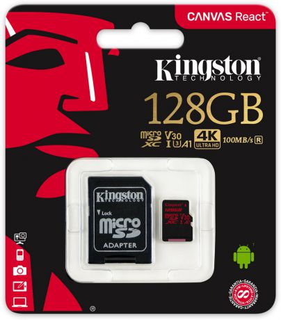 Карта памяти Kingston microSDXC 128Gb