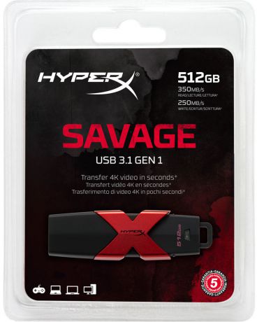 USB флешка Kingston HyperX 512Gb USB 3.1