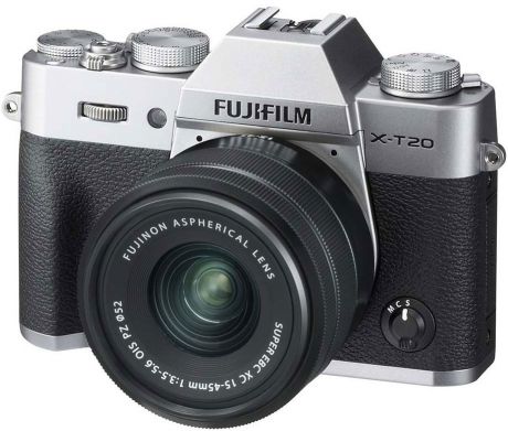 Фотоаппарат со сменной оптикой Fujifilm X-T20 Kit 15-45 (серебристый)