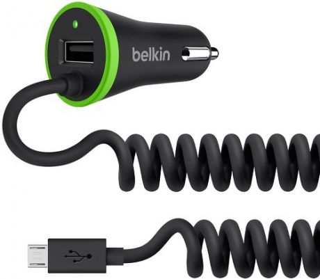 Автомобильное зарядное устройство Belkin F8M890bt04 кабель microUSB (черный)