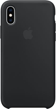 Клип-кейс Apple Silicone для iPhone XS (черный)