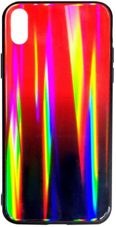 Клип-кейс Inoi Shiny gradient для Apple iPhone XS Max (черно-красный)