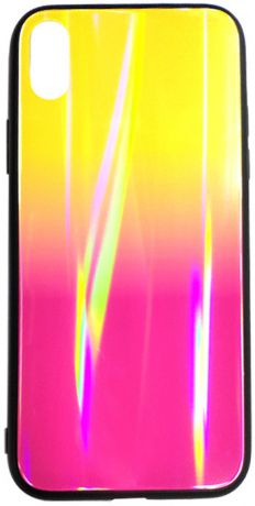 Клип-кейс Inoi Shiny gradient для Apple iPhone XS Max (розово-желтый)