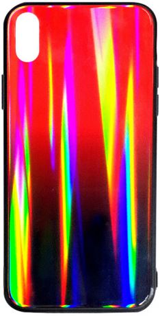 Клип-кейс Inoi Shiny gradient для Apple iPhone XS (черно-красный)