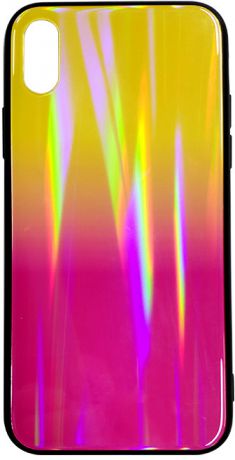 Клип-кейс Inoi Shiny gradient для Apple iPhone XS (розово-желтый)