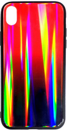 Клип-кейс Inoi Shiny gradient для Apple iPhone XR (черно-красный)