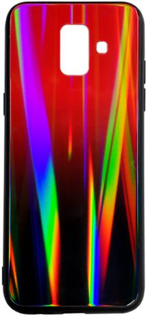 Клип-кейс Inoi Shiny gradient для Samsung Galaxy A6 (черно-красный)