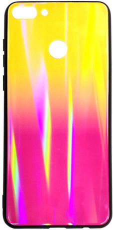 Клип-кейс Inoi Shiny gradient для Huawei Y9 (2018) (розово-желтый)