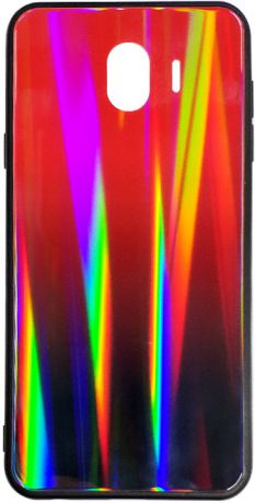 Клип-кейс Inoi Shiny gradient для Samsung Galaxy J4 (черно-красный)