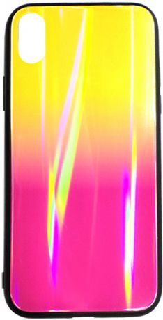 Клип-кейс Inoi Shiny gradient для Apple iPhone XR (розово-желтый)