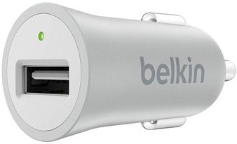 Автомобильное зарядное устройство Belkin Universal Car Charger, 2.4A (серебристый)