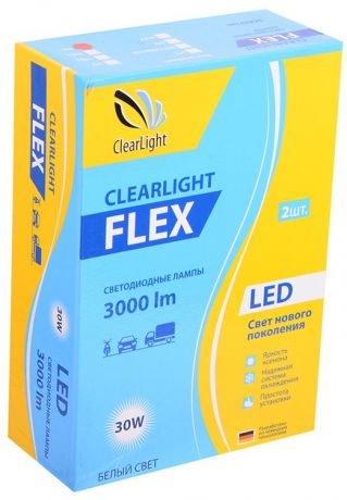 Лампа LED Clearlight H4 3000 lm 2шт